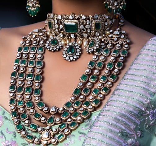 Necklace Jewellery designes sri ganesh